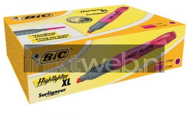 BIC Penvormige markers 10-pack roze