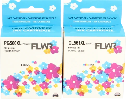 FLWR Canon PG-560XL / CL-561XL zwart en kleur