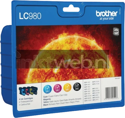 Brother LC-980 Multipack zwart en kleur
