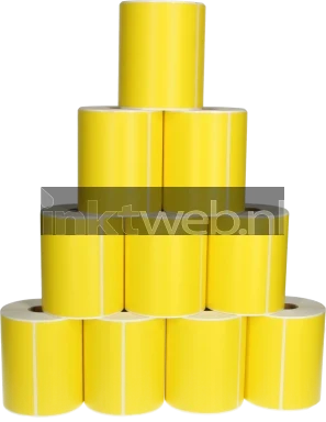 FLWR Zebra 10-pack verzendetiketten 102 mm x 150 mm  geel