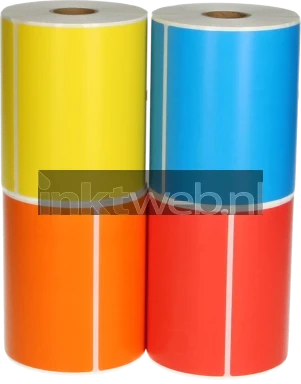 Huismerk Zebra 4 kleuren verzendetiketten 102 mm x 150 mm  kleur
