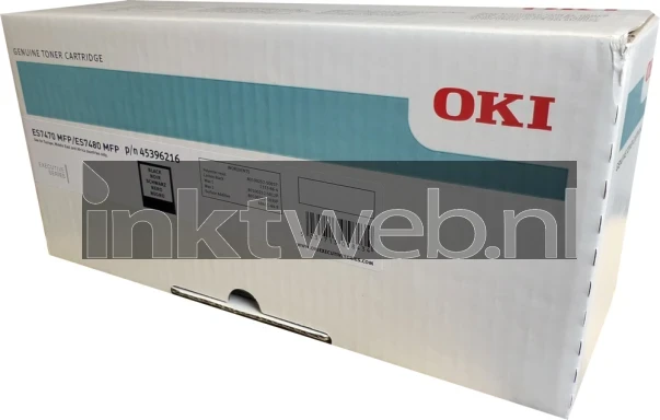 Oki 45396216 toner zwart Front box