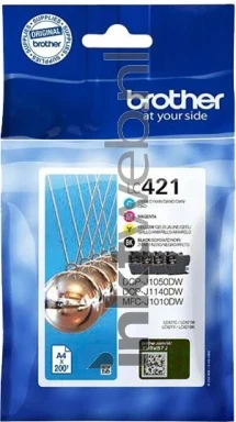 Brother LC-421 Multipack 4-pack zwart en kleur