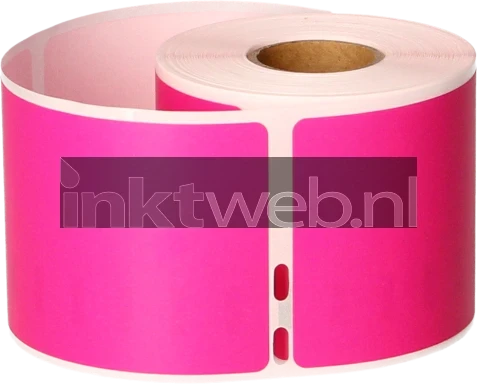 FLWR Dymo 99014 Adreslabel groot 101 mm x 54 mm  roze