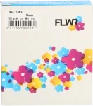 FLWR Casio  XR-9WE zwart op wit breedte 9 mm Front box