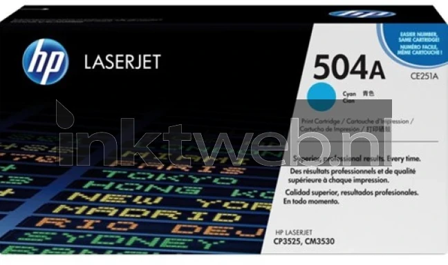 HP 504A toner cyaan
