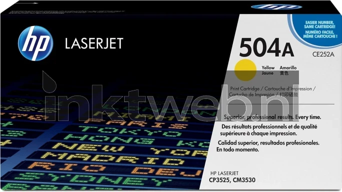 HP 504A toner geel