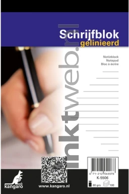 Kangaro A6 blok gelinieerd 10-pack