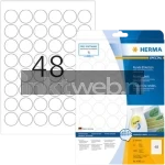 Herma 4387 Verwijderbare papieretiket rond 30mm wit wit (Origineel)