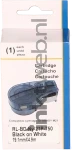 Huismerk Brady  M21-750-499 gelamineerde vinyl tape zwart op wit breedte 19.1 mm Front box