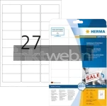 Herma 4347 Verwijderbare papieretiket 63,5 x 29,6mm wit (Origineel)
