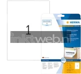 Herma 10021 Verwijderbare Papieretiket 210 x 297mm wit (Origineel)