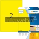 Herma 4496 Verwijderbare Papieretiket 199,6 x 143,5mm geel (Origineel)