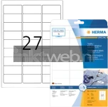 Herma 4511 Verwijderbare textiele naametiket 63,5 x 29,6mm wit (Origineel)
