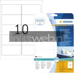 Herma 8018 Permanente stickers 96 x 50,8mm transparant (Origineel)