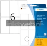 Herma 2590 Permanente papieretiket 40 x 75mm wit (Origineel)