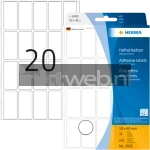 Herma 2400 Permanente papieretiket 19 x 40mm wit (Origineel)