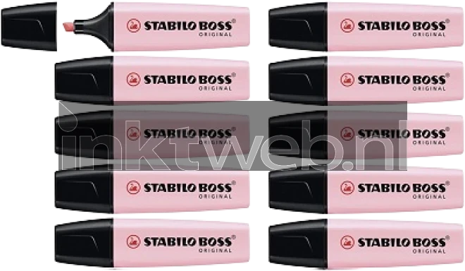 Stabilo Markeerstift Boss pastel roze 10-pack