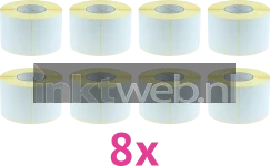 Huismerk Zebra verzendlabels 8-pack 102 mm x 152 mm  wit