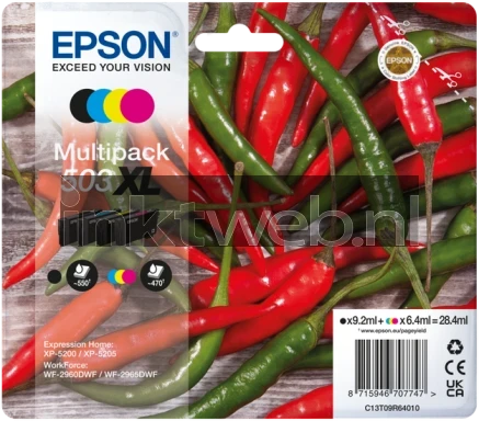 Epson 503XL Multipack zwart en kleur