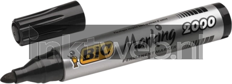 BIC Permanente marker 2000 rond 1.7mm 1 stuk zwart