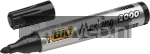 BIC Permanente marker 2000 rond 1.7mm 1 stuk zwart (Origineel)