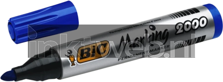 BIC Permanente marker 2000 rond 1.7mm 1 stuk blauw