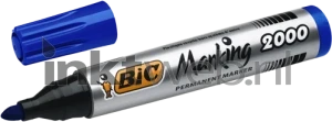 BIC Permanente marker 2000 rond 1.7mm 1 stuk blauw (Origineel)