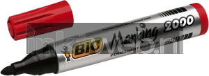 BIC Permanente marker 2000 rond 1.7mm 1 stuk rood (Origineel)