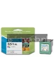 HP 351XL ink cartridge tri-colour Combined box and product
