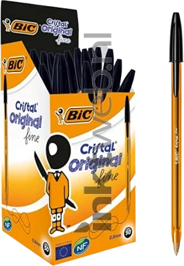 BIC Balpen Cristal Fine 50-pack zwart