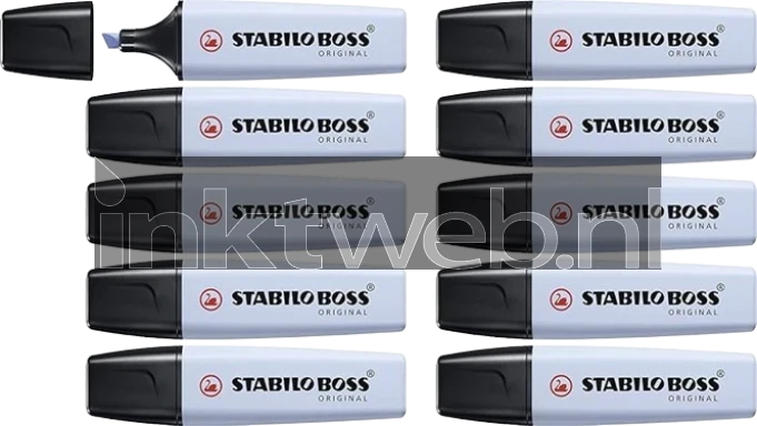 Stabilo Stabilo Markeerstift Boss Pastel Baby Blauw 10-Pack