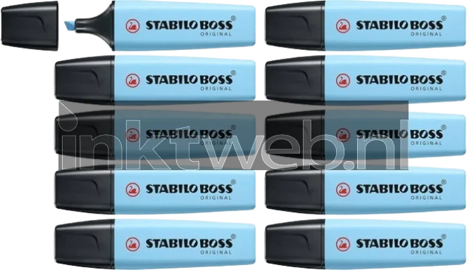 Stabilo Markeerstift Boss Pastel Luchtig Blauw 10-Pack