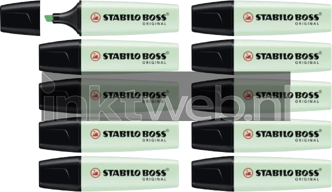 Stabilo Markeerstift Boss Pastel Groen 10-Pack