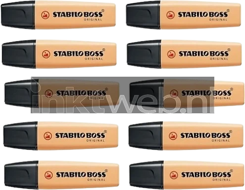Stabilo Markeerstift Boss Pastel Zacht Oranje 10-Pack
