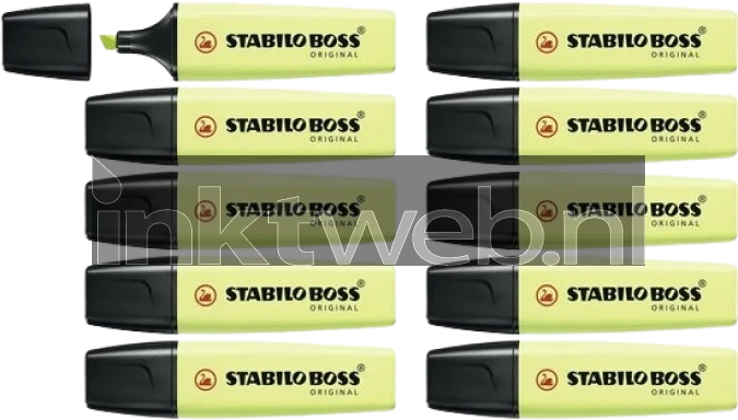Stabilo Markeerstift Boss Pastel Snufje Limoen 10-Pack