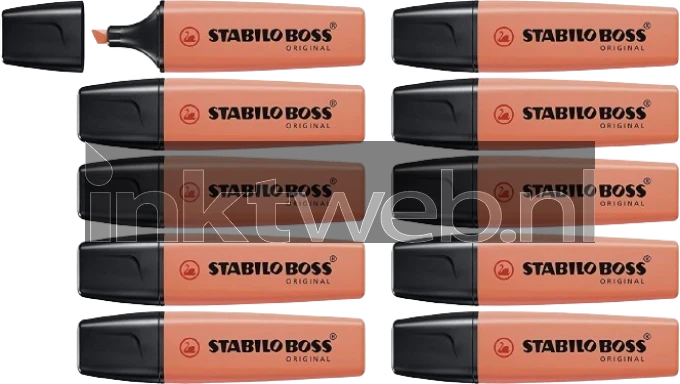 Stabilo Markeerstift Boss Pastel Zacht Koraal 10-Pack