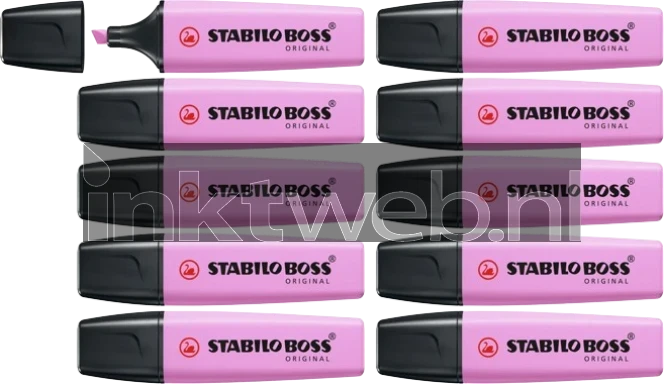 Stabilo Markeerstift Boss Pastel Fris Fuchsia 10-Pack