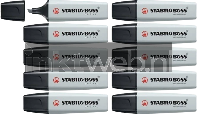 Stabilo Markeerstift Boss Pastel Mistig Grijs 10-Pack
