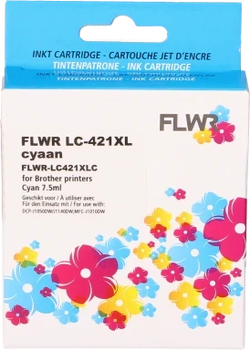 FLWR Brother LC-421XL cyaan