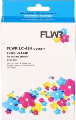 FLWR Brother LC-424 cyaan