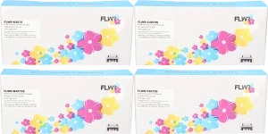 FLWR Samsung CLT-4072S Multipack zwart en kleur Front box