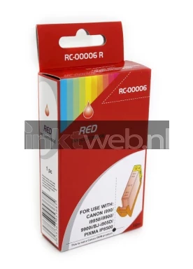 Huismerk Canon BCI-6R rood