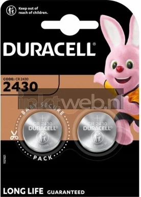 Duracell lithium CR2430 3V (2 stuks) Front box