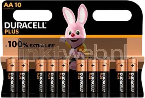 Duracell Alkaline Mignon AA LR06 1.5V Plus(10-Pack) Front box
