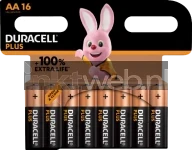 Duracell Alkaline Mignon AA LR06 1.5V Plus (16-Pack)  (Origineel)