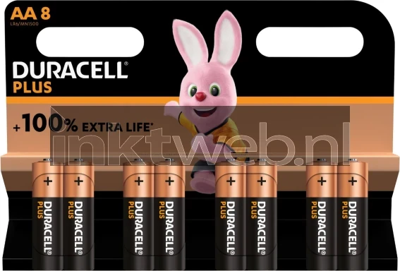 Duracell Alkaline Mignon AA LR06 1.5V Plus (8-Pack) Front box