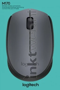 Logitech Muis M170 Wireless grijs Front box