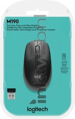 Logitech Muis M190 Wireless antraciet Front box