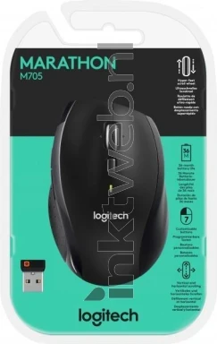 Logitech Muis M705 Marathon Wireless Unifying grijs Front box